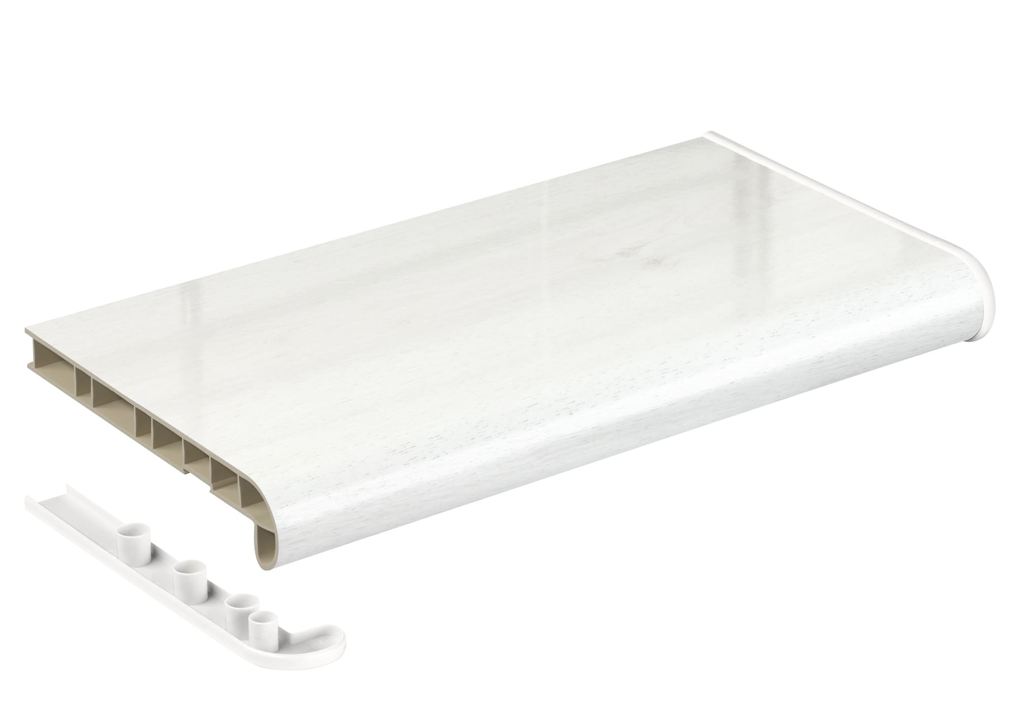 Подоконник Estera белый дуб глянец 300 мм