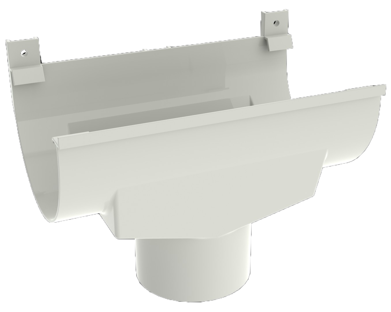 Воронка желоба Ruplast белая