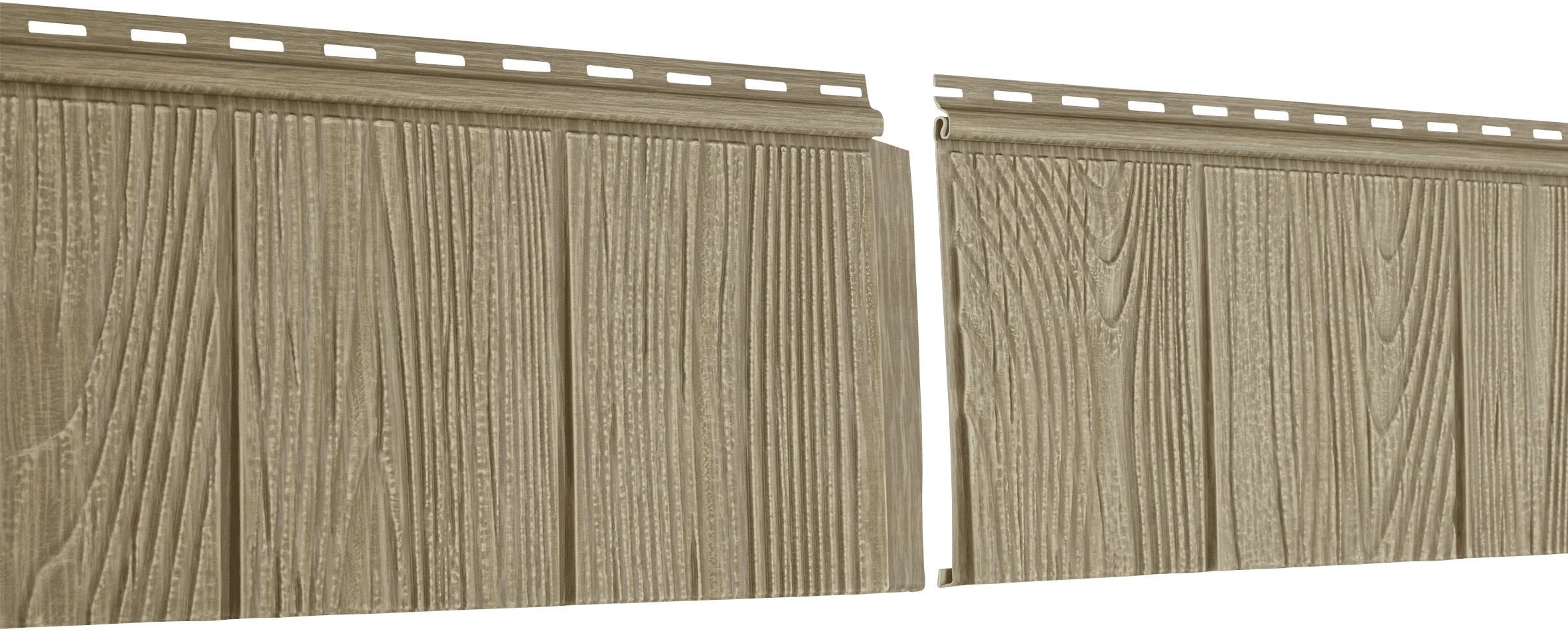 Фасадная панель Ю-пласт Щепа натуральный орех