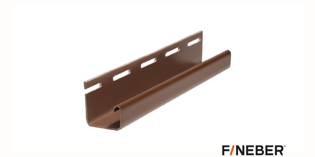 J-профиль для фасадных панелей FineBer коричневый