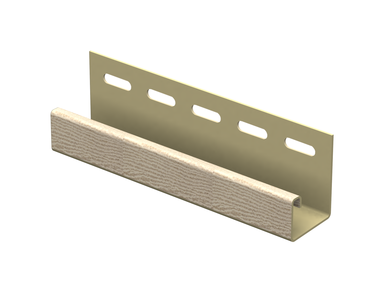 J-профиль Ю-пласт Тимберблок Ясень золотистый