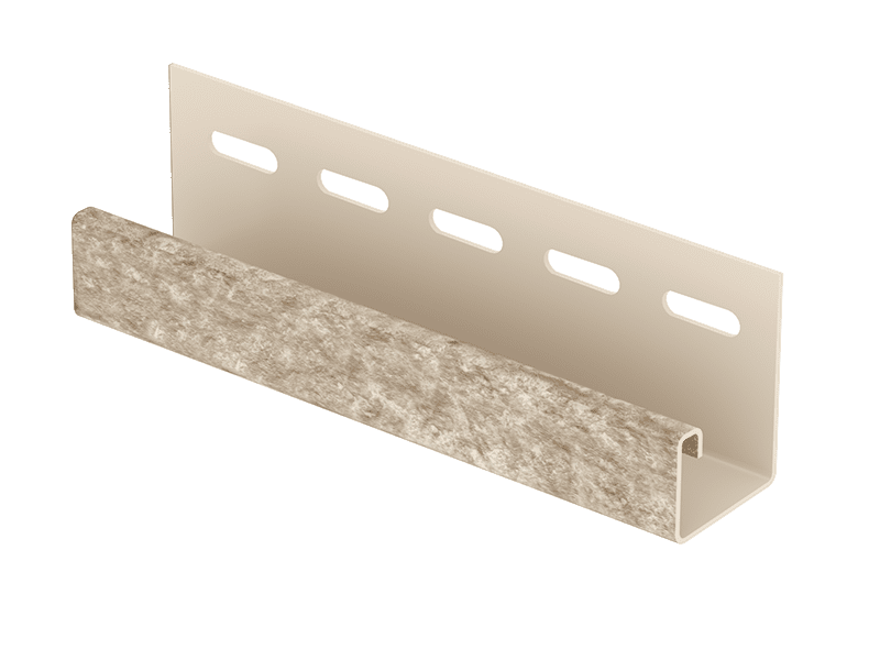 J-профиль Ю-пласт Стоун-Хаус Кварцит светло-бежевый