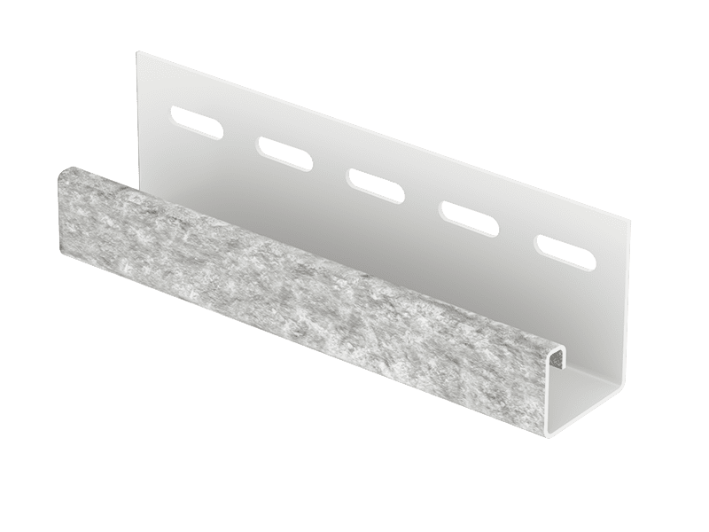 J-профиль Ю-пласт Стоун-Хаус Кварцит светло-серый