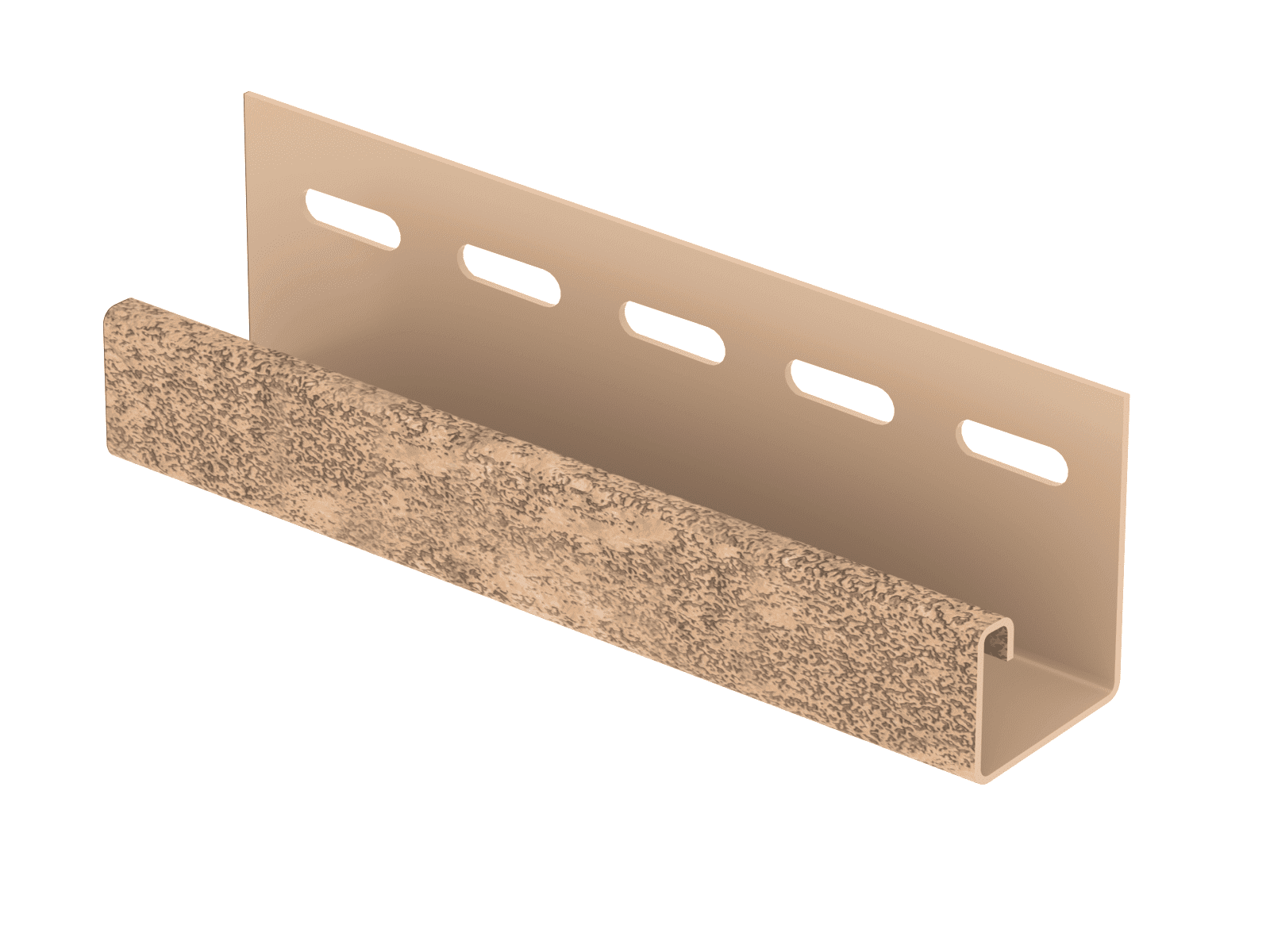 J-профиль Ю-пласт Стоун-Хаус Кирпич бежевый