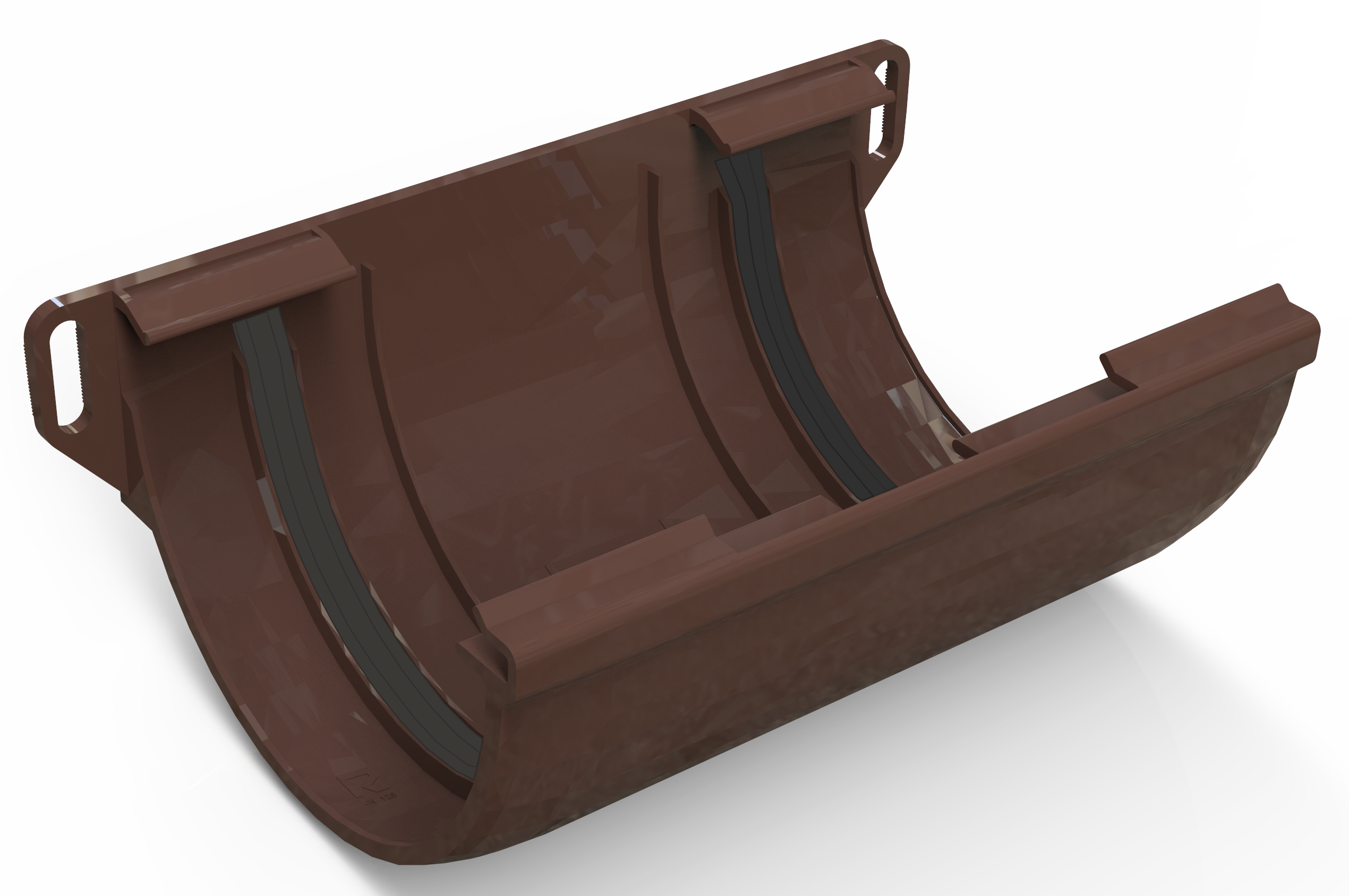 Соединитель желоба Ruplast коричневый