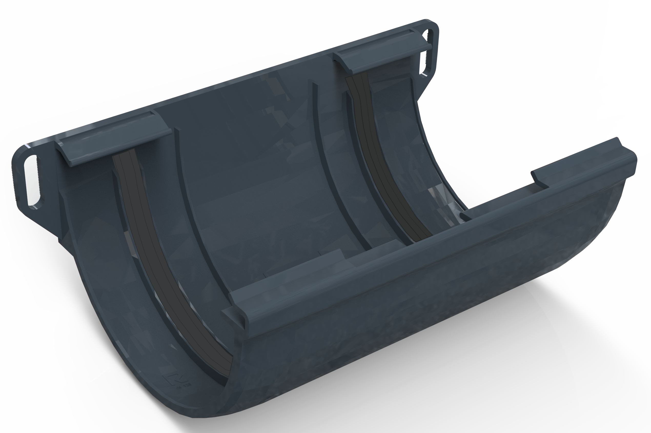 Соединитель желоба Ruplast графит