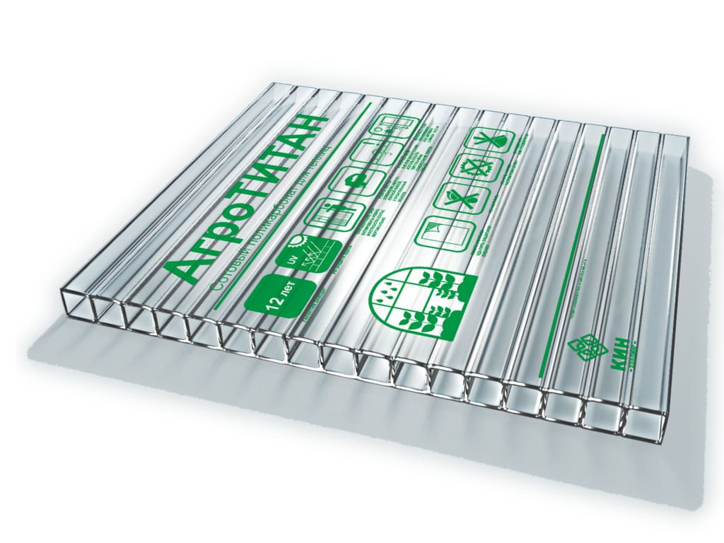 Сотовый поликарбонат 4 мм АгроТИТАН 6 м