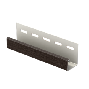 J-профиль Ю-Пласт Тимберблок Рейка фасадная орех тёмный