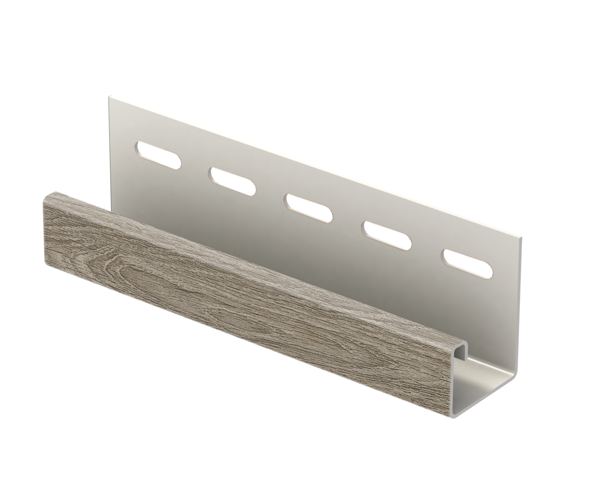 J-профиль Ю-Пласт Тимберблок Планкен седой