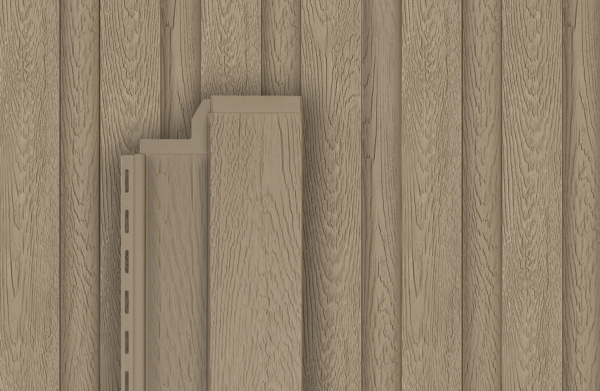 Фасадная панель Ю-пласт Хокла Скандинавия древесный тауп