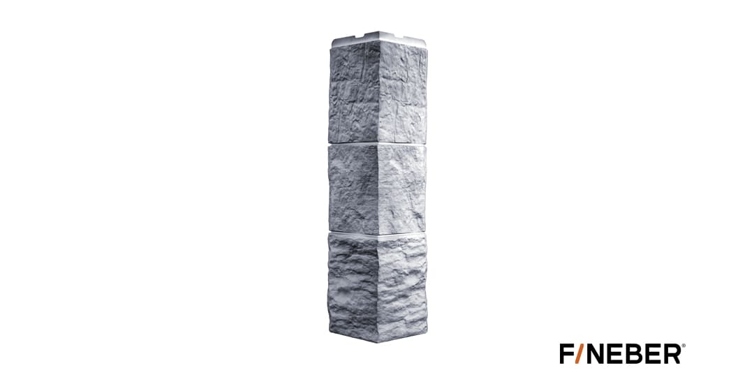 Наружный угол FineBer Блок светло-серый