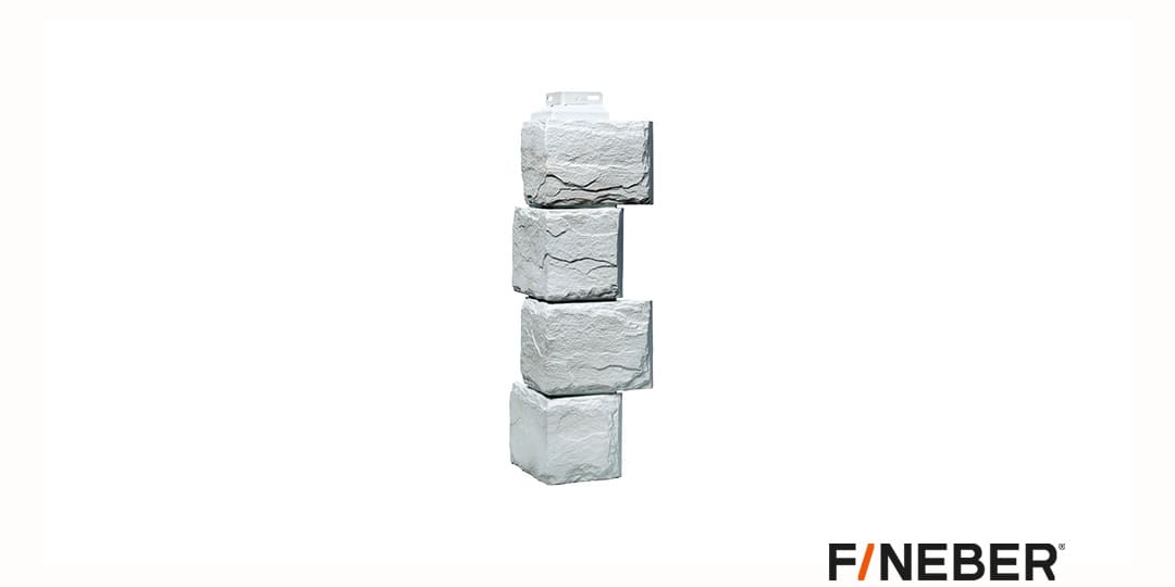 Наружный угол FineBer Камень природный жемчужный