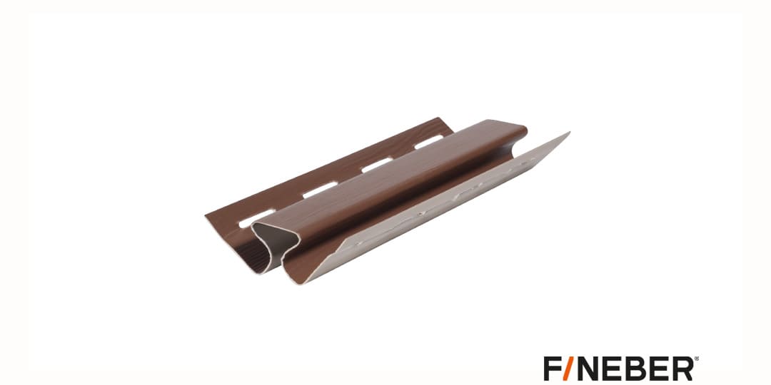 Внутрений угол для фасадных панелей FineBer коричневый