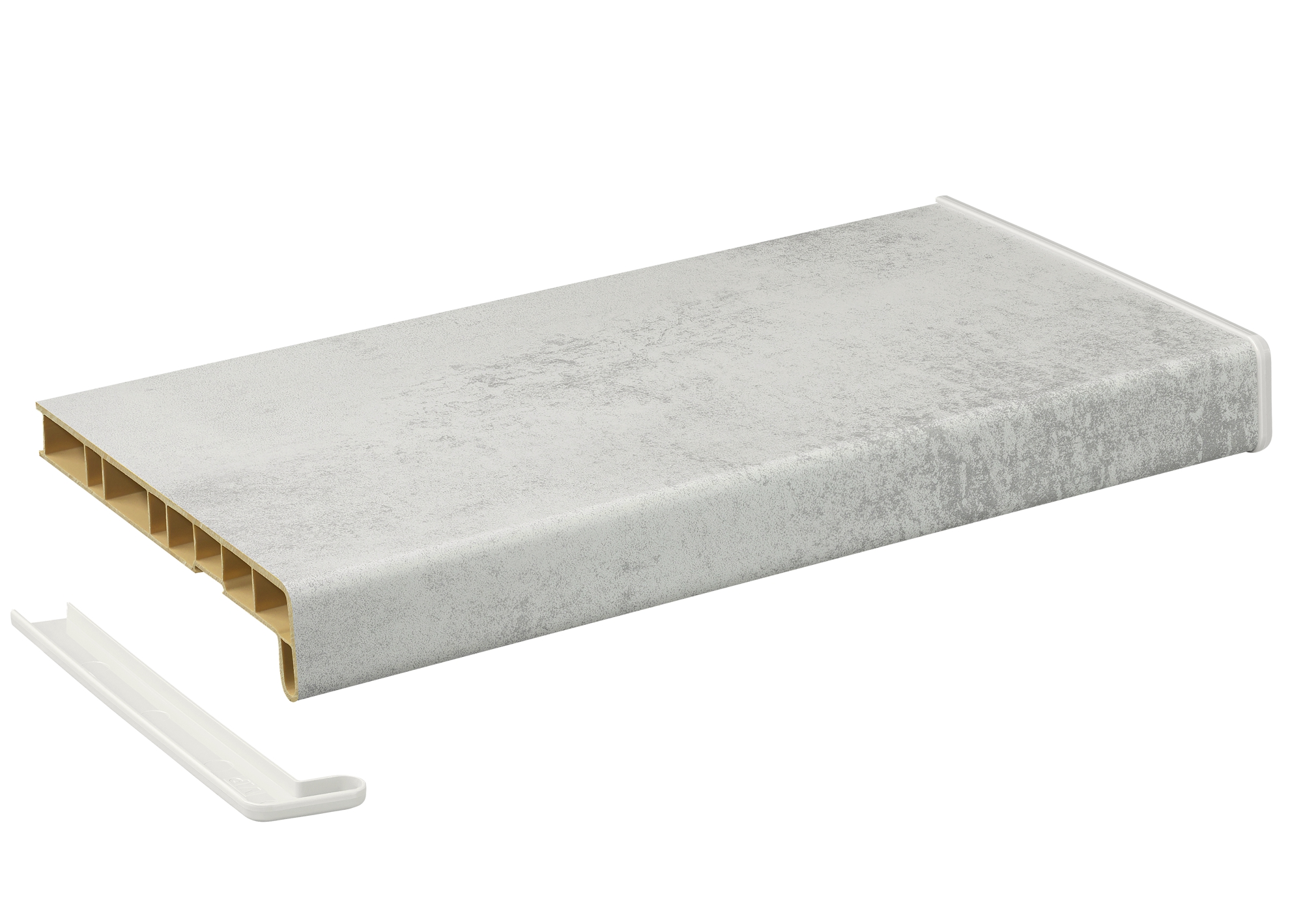 Подоконник Кристаллит антик серый матовый 450 мм