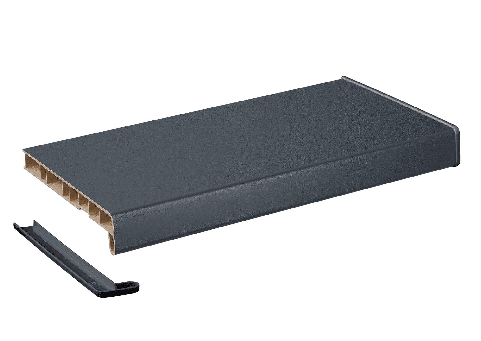 Подоконник Кристаллит антрацит 250 мм