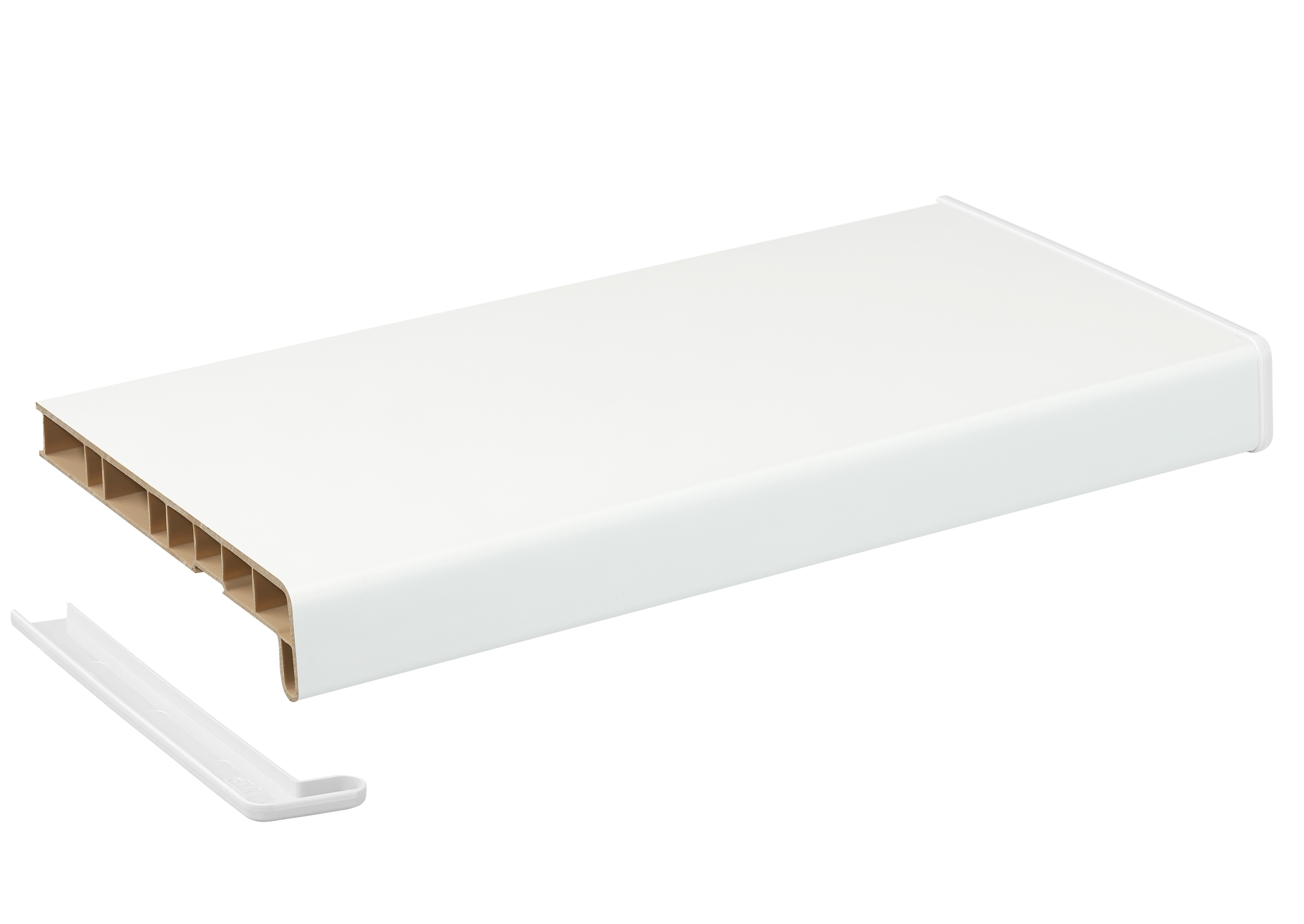 Подоконник Кристаллит белый сатин  300 мм