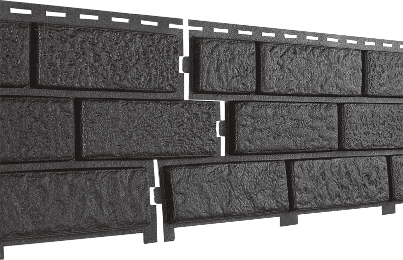 Фасадная панель Ю-пласт Стоун-Хаус Кирпич коричневый