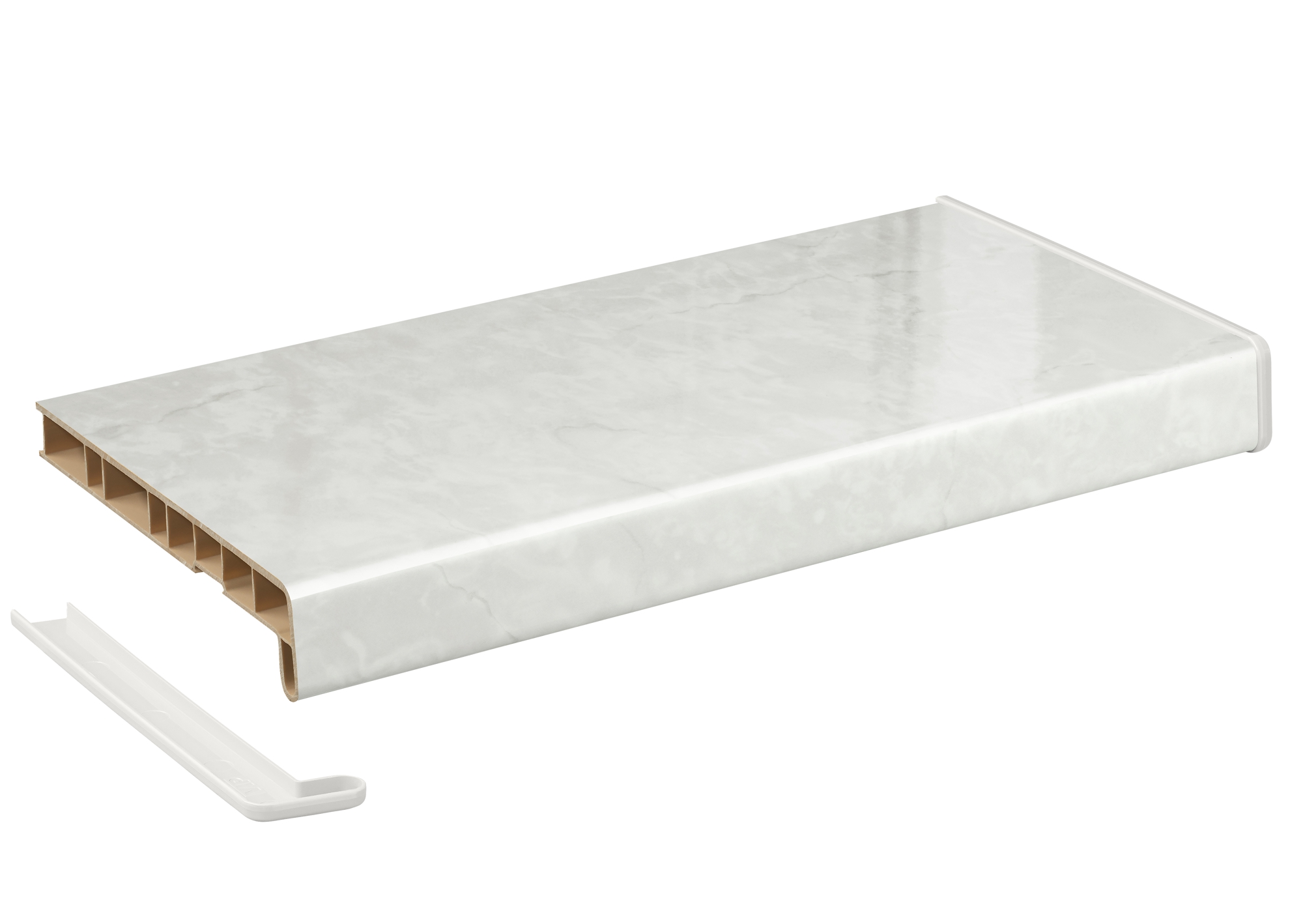 Подоконник Кристаллит мрамор глянец 600 мм