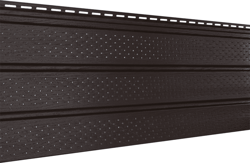 Софит Ю-пласт коричневый полная перфорация