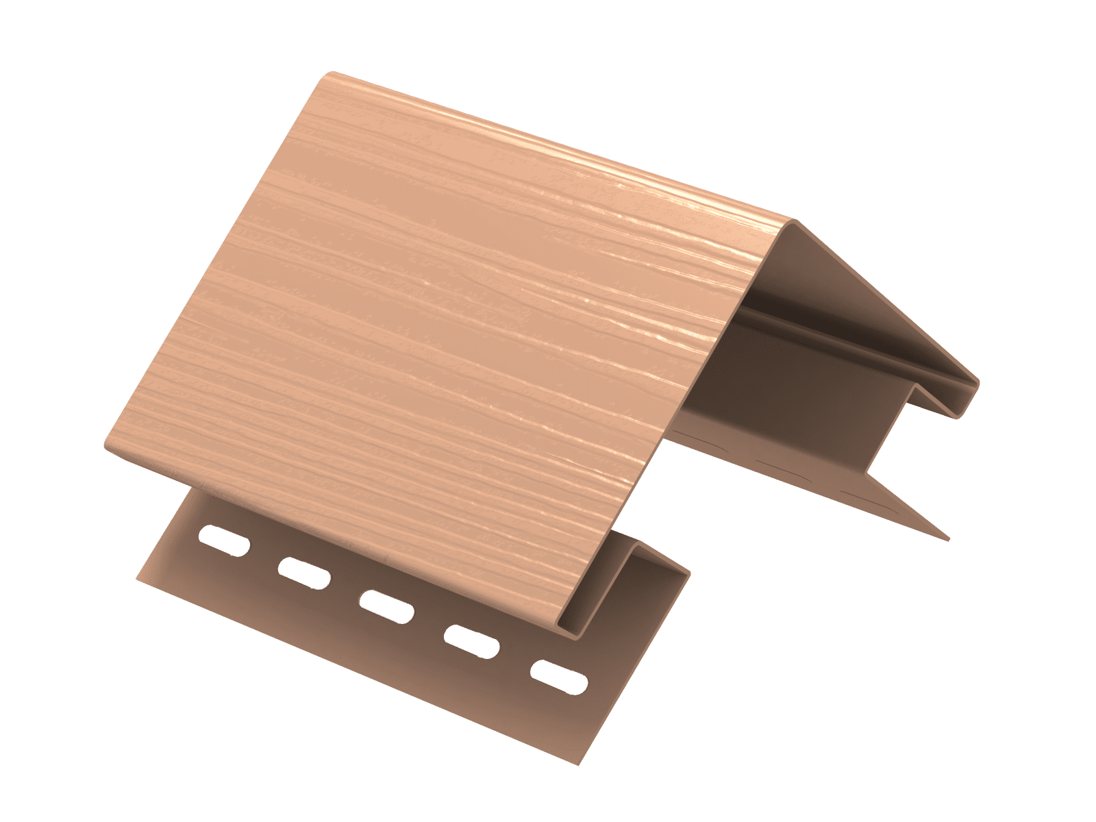 Наружный угол Ю-пласт розовый