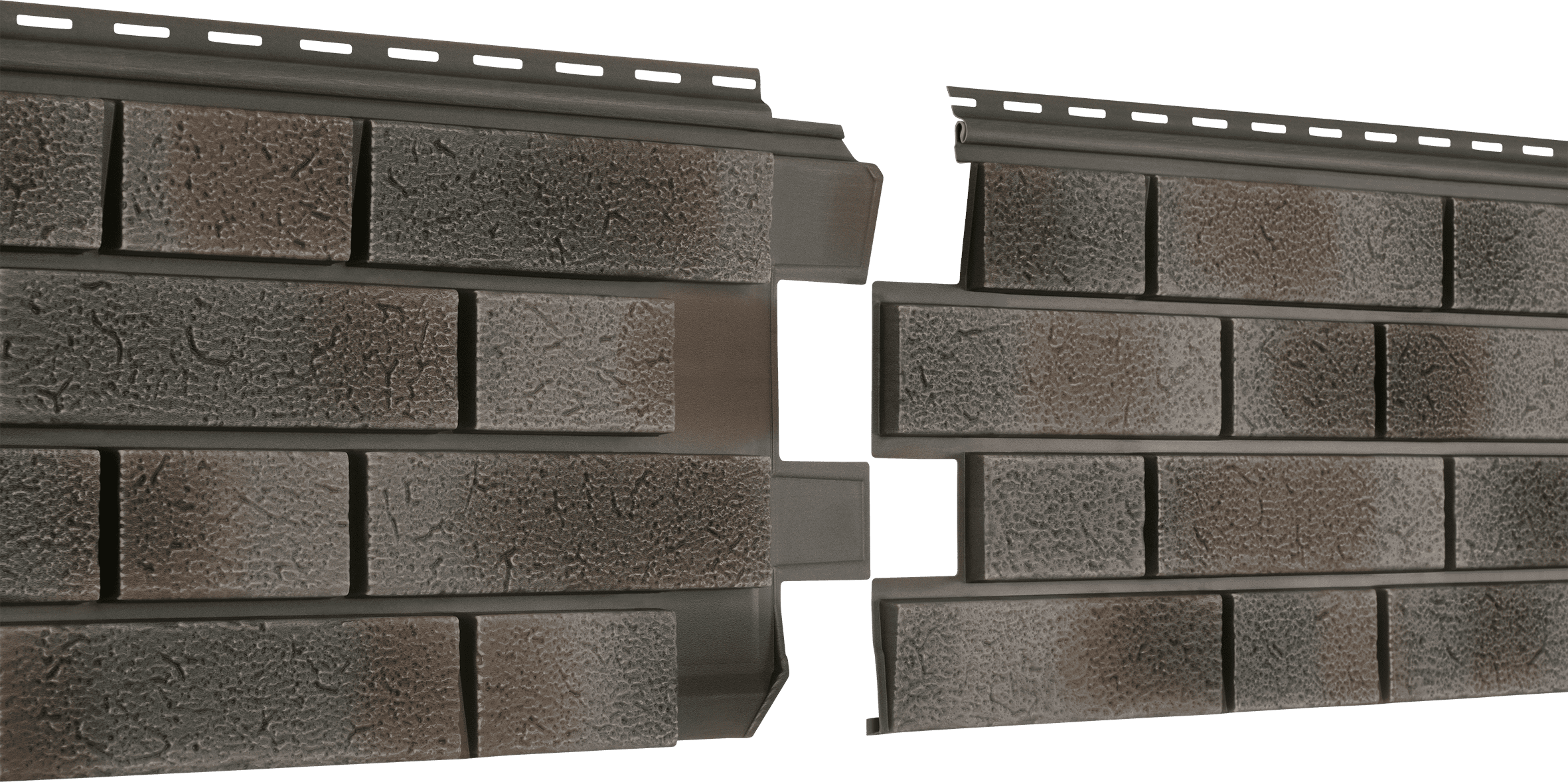 Фасадная панель Ю-пласт Стоун-Хаус Клинкер нордик пепел