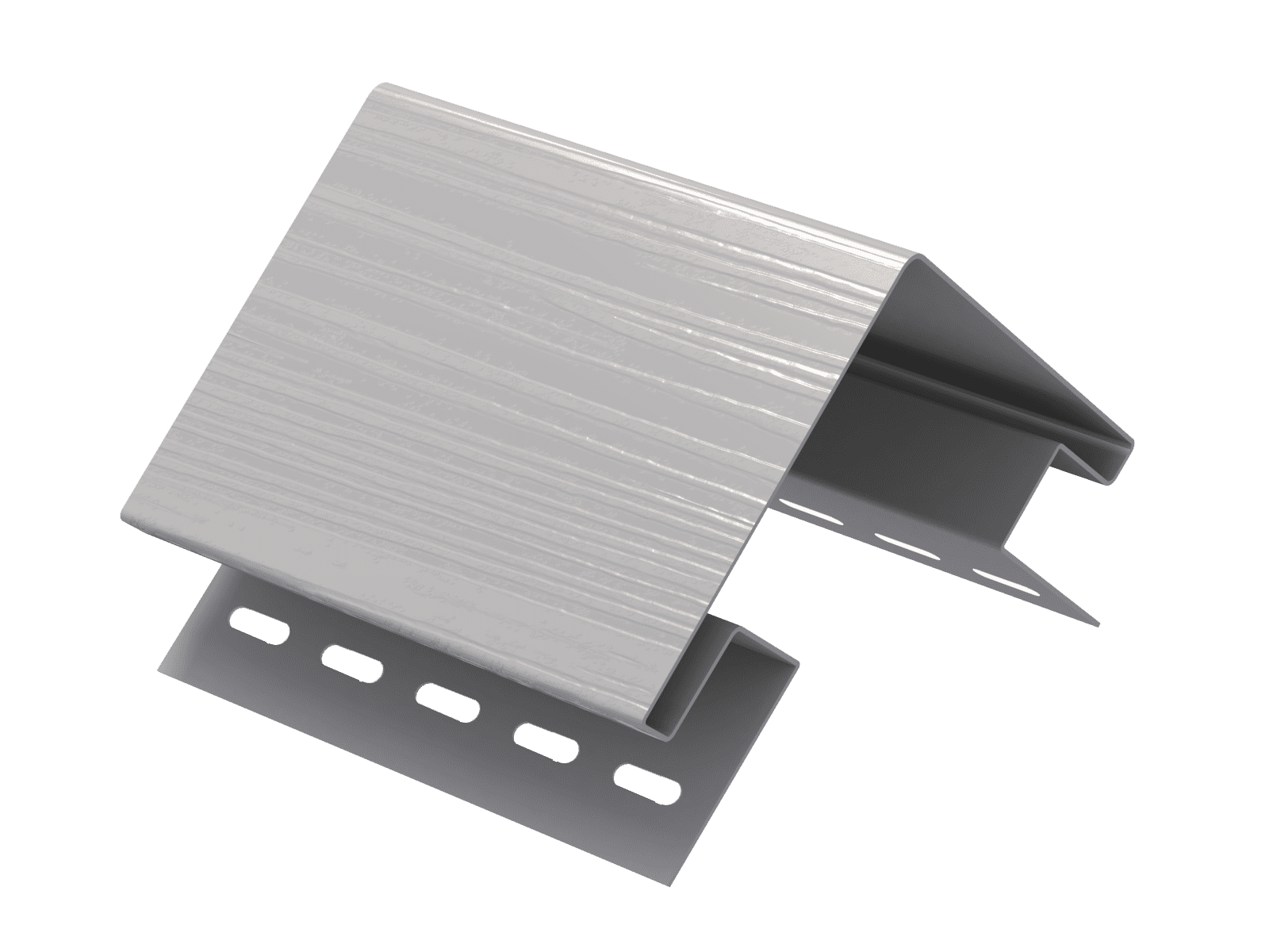 Наружный угол Ю-пласт серый