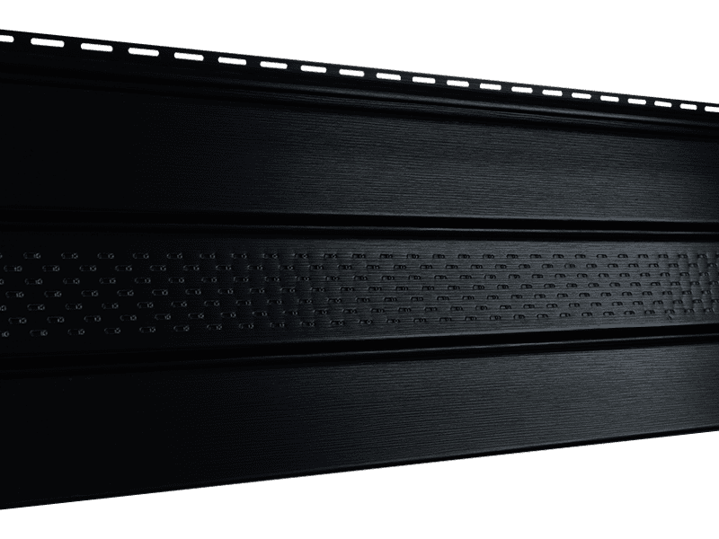 Софит Ю-пласт PRO черный частичная перфорация