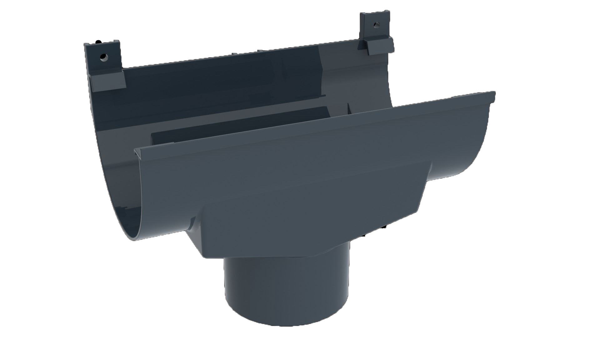 Воронка желоба Ruplast графит